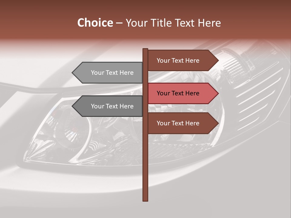 Grey Wash Drive PowerPoint Template