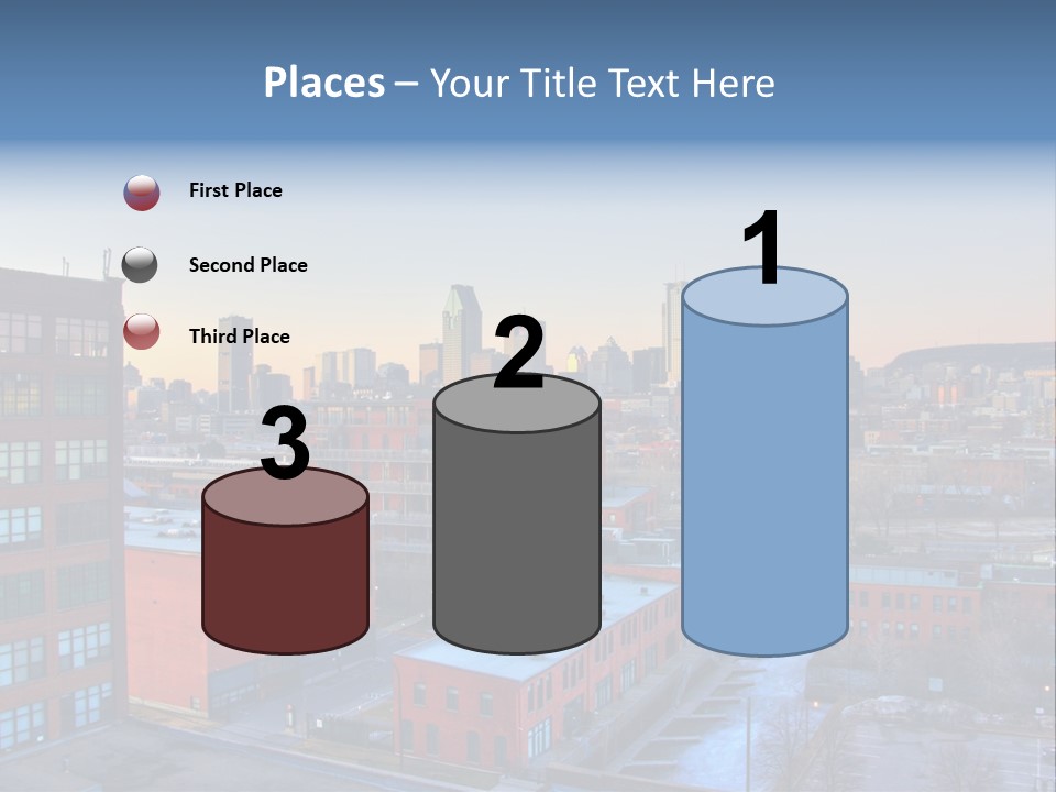 Reflection Of The Sun Downtown Modern PowerPoint Template