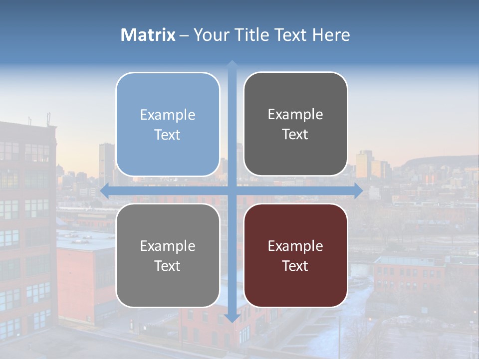 Reflection Of The Sun Downtown Modern PowerPoint Template
