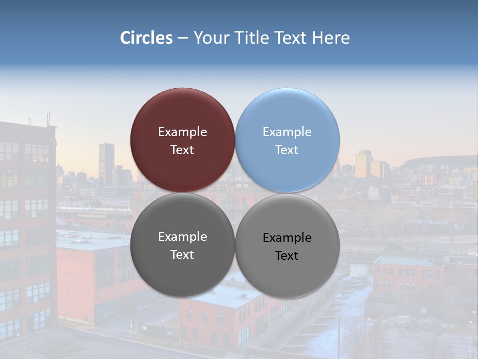 Reflection Of The Sun Downtown Modern PowerPoint Template