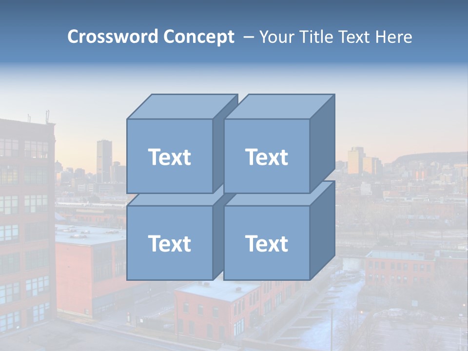 Reflection Of The Sun Downtown Modern PowerPoint Template