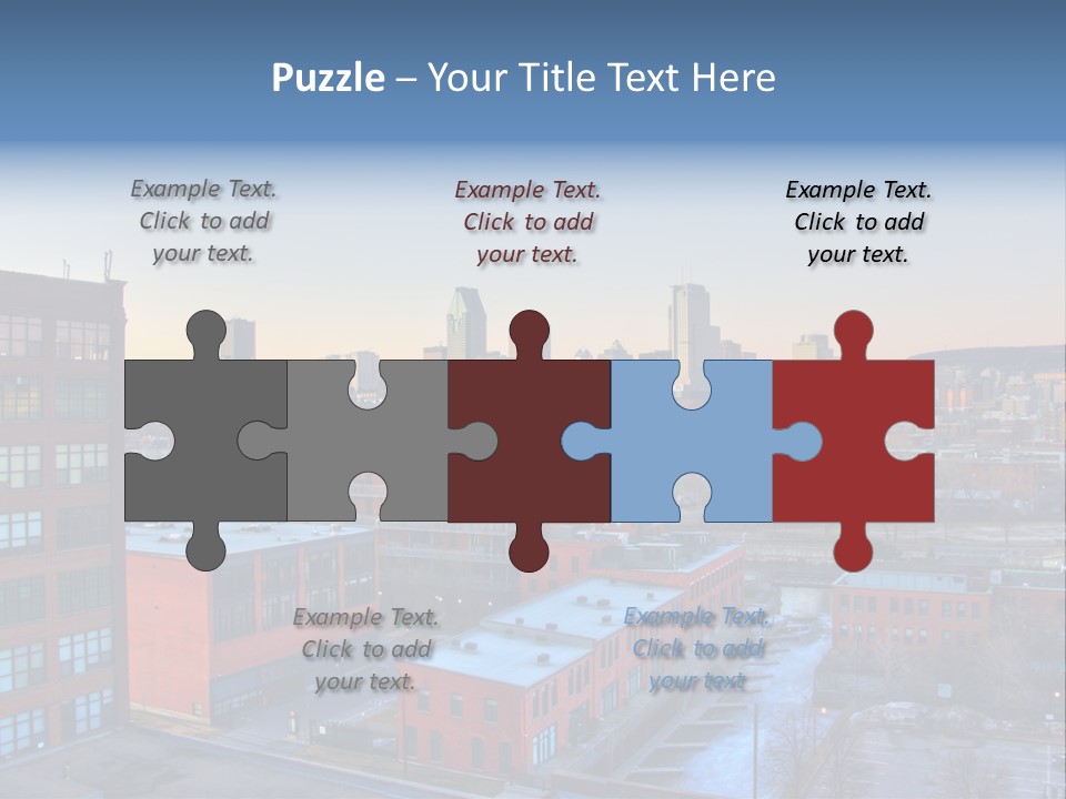 Reflection Of The Sun Downtown Modern PowerPoint Template