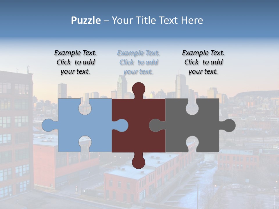 Reflection Of The Sun Downtown Modern PowerPoint Template