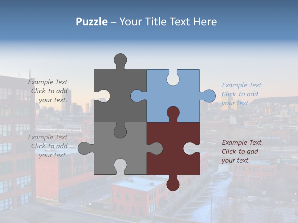 Reflection Of The Sun Downtown Modern PowerPoint Template