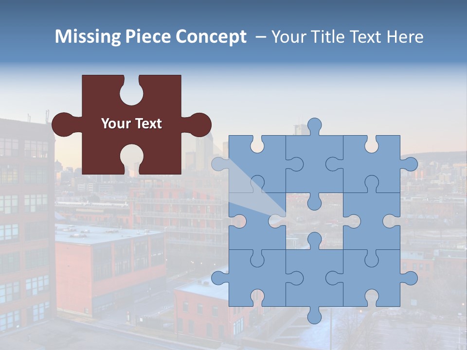 Reflection Of The Sun Downtown Modern PowerPoint Template