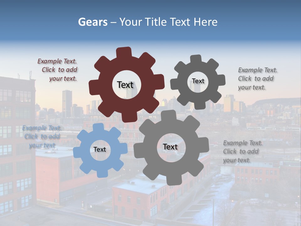 Reflection Of The Sun Downtown Modern PowerPoint Template