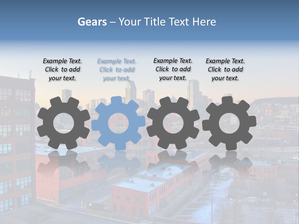 Reflection Of The Sun Downtown Modern PowerPoint Template