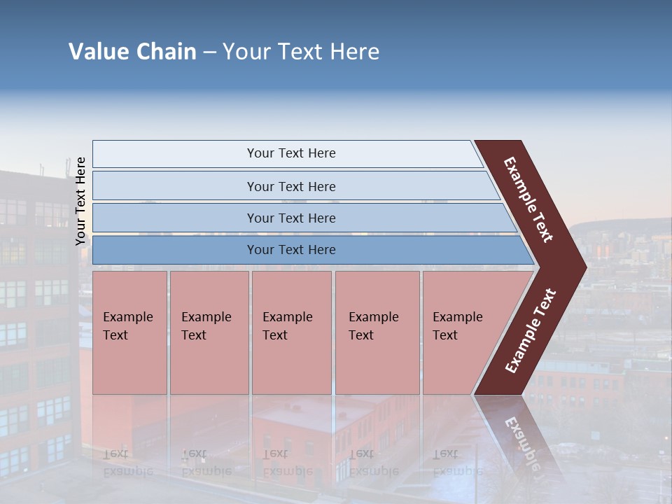 Reflection Of The Sun Downtown Modern PowerPoint Template