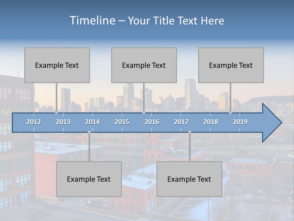 Reflection Of The Sun Downtown Modern PowerPoint Template