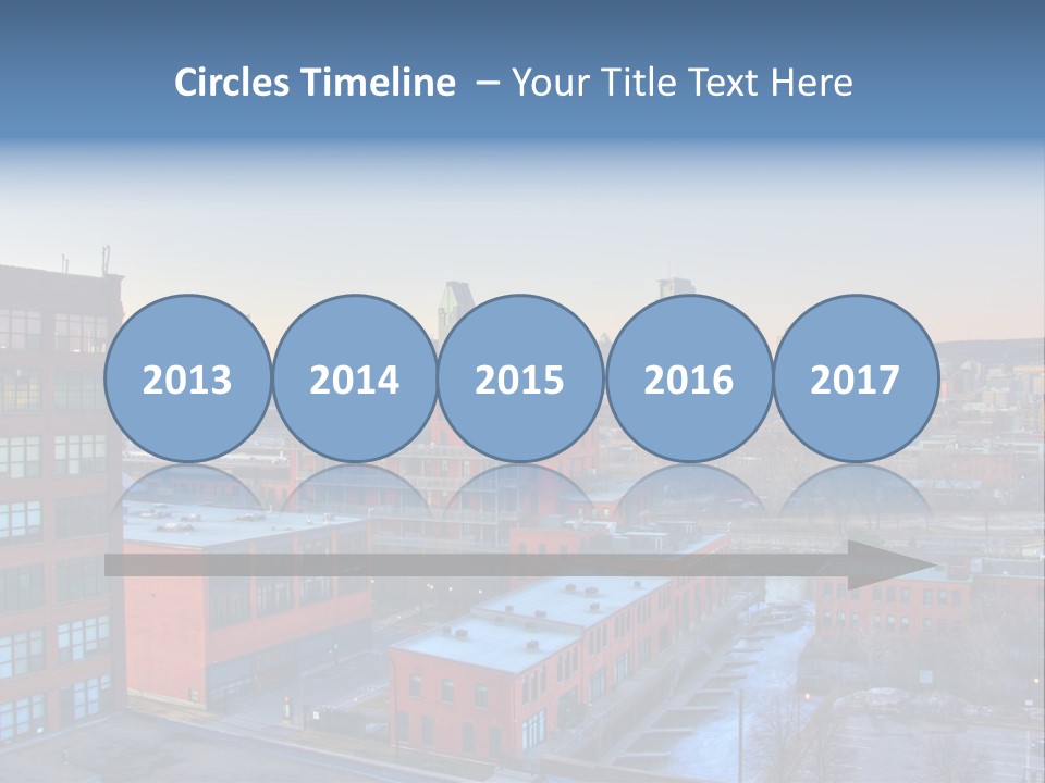 Reflection Of The Sun Downtown Modern PowerPoint Template