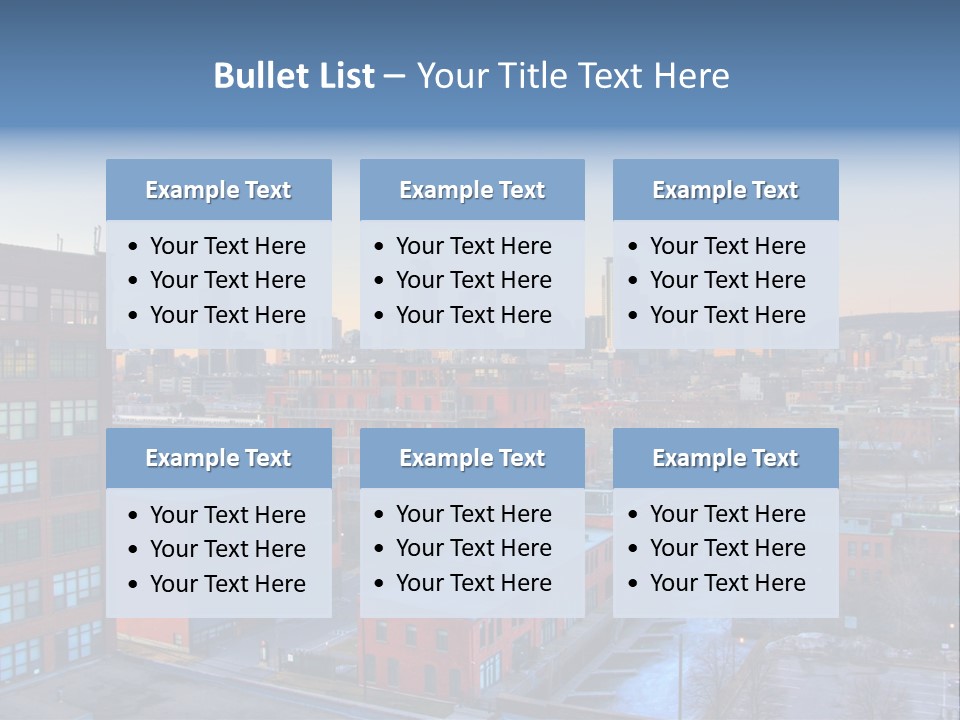 Reflection Of The Sun Downtown Modern PowerPoint Template
