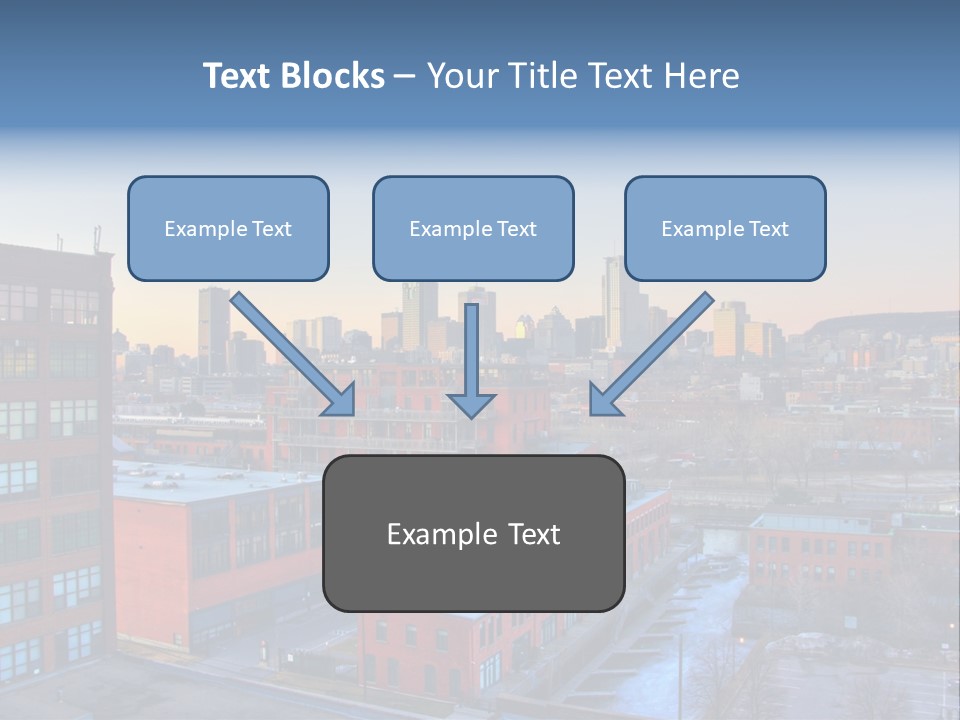 Reflection Of The Sun Downtown Modern PowerPoint Template