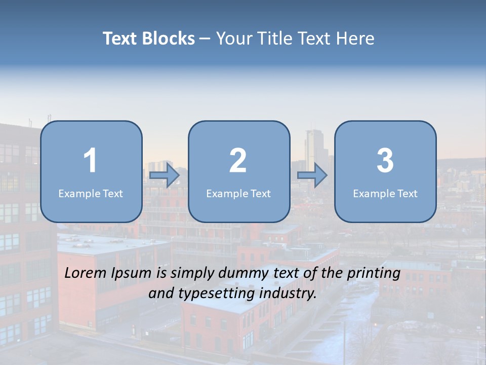 Reflection Of The Sun Downtown Modern PowerPoint Template