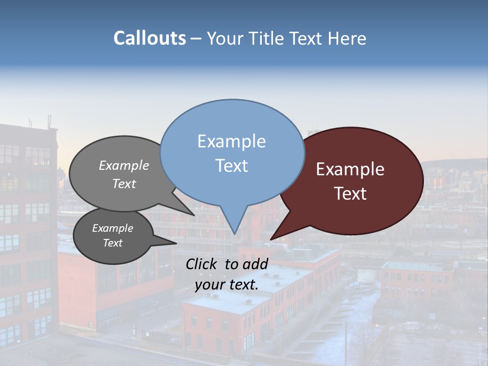 Reflection Of The Sun Downtown Modern PowerPoint Template