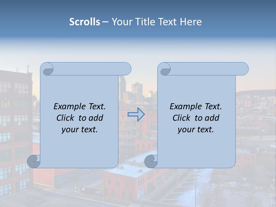 Reflection Of The Sun Downtown Modern PowerPoint Template