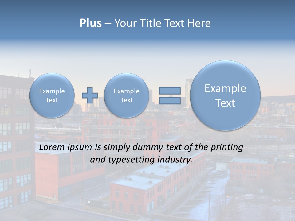 Reflection Of The Sun Downtown Modern PowerPoint Template