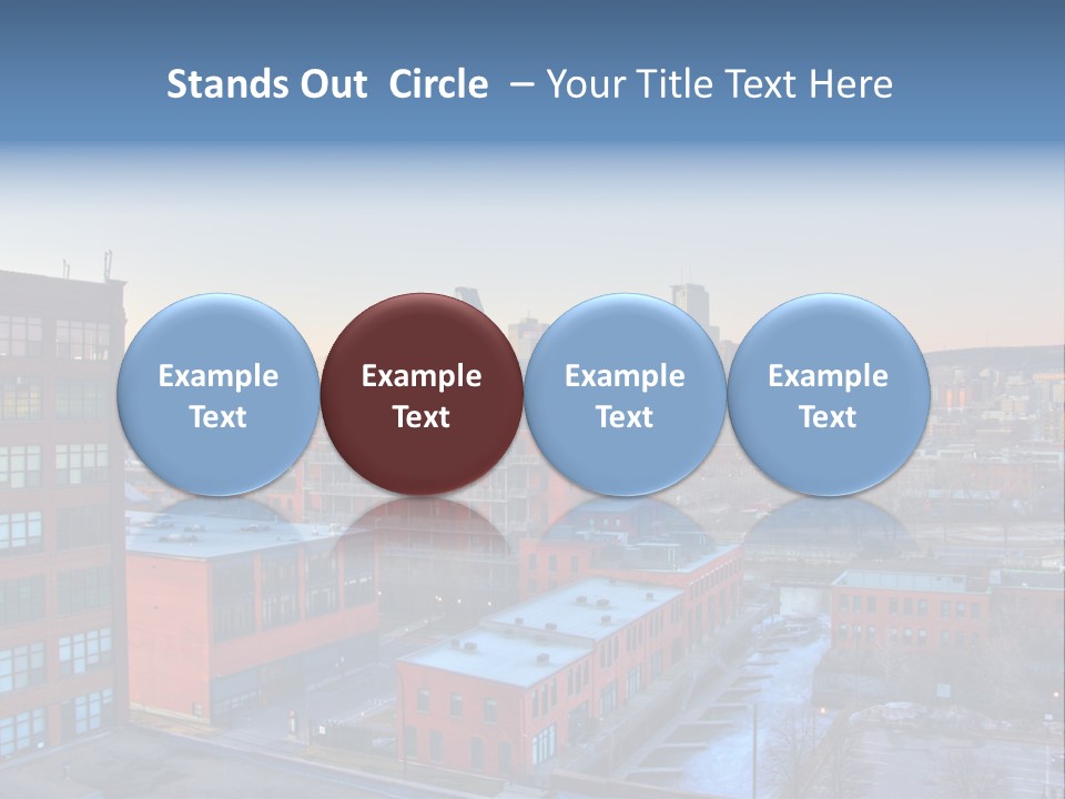 Reflection Of The Sun Downtown Modern PowerPoint Template