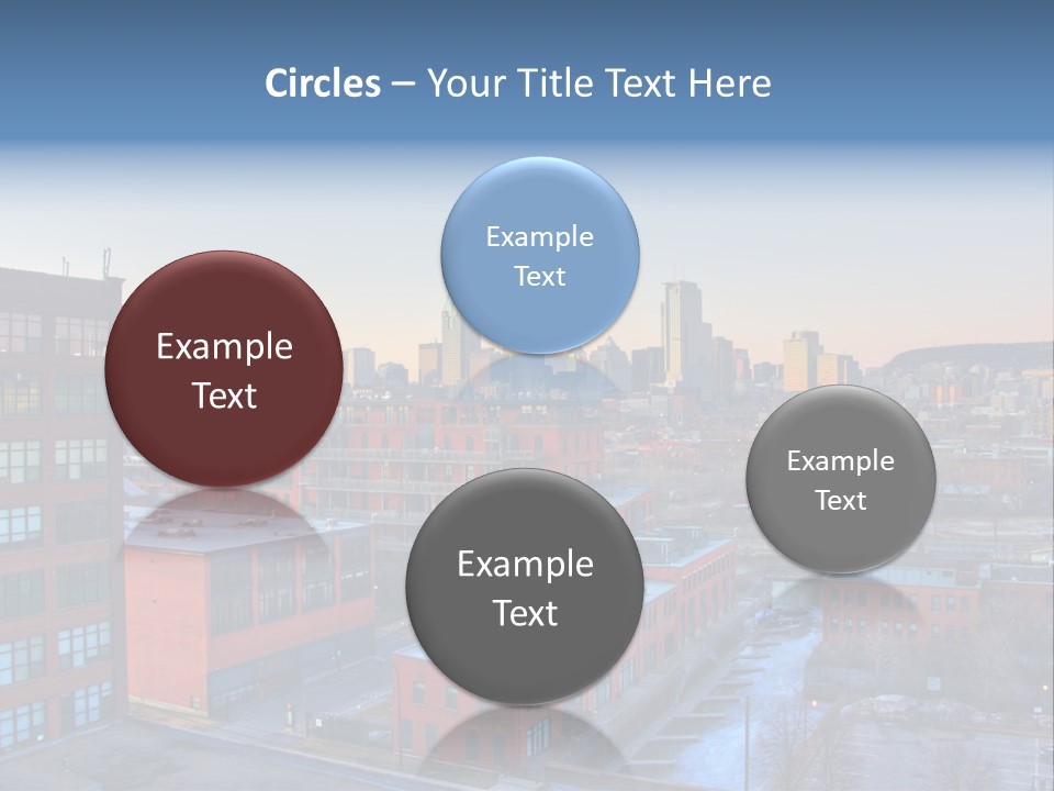 Reflection Of The Sun Downtown Modern PowerPoint Template