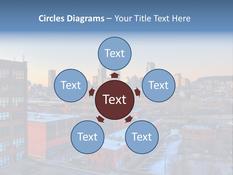 Reflection Of The Sun Downtown Modern PowerPoint Template