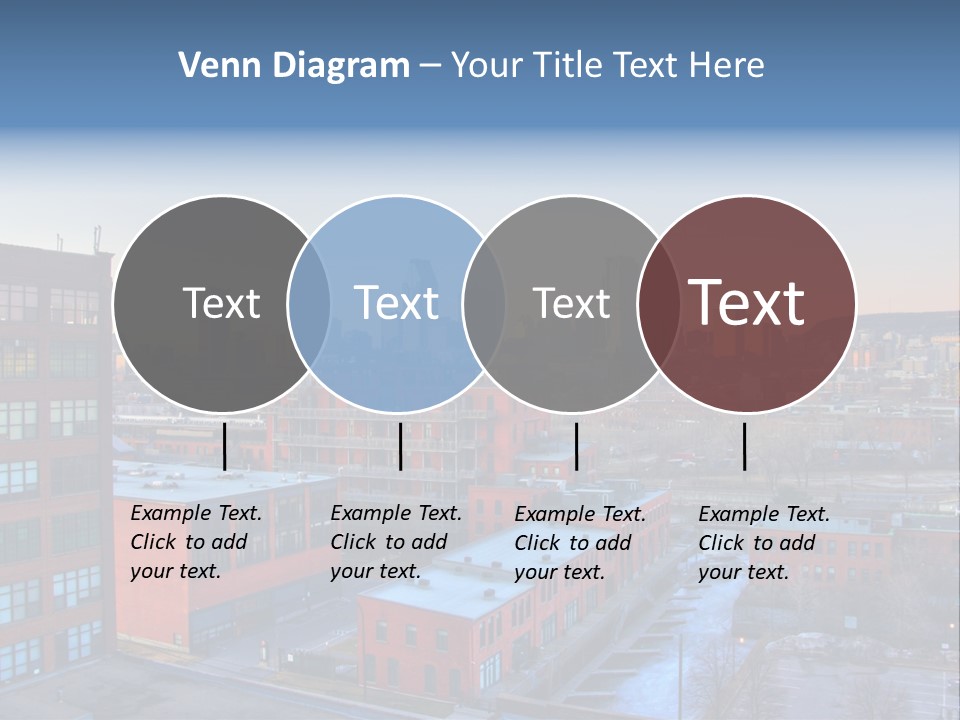 Reflection Of The Sun Downtown Modern PowerPoint Template