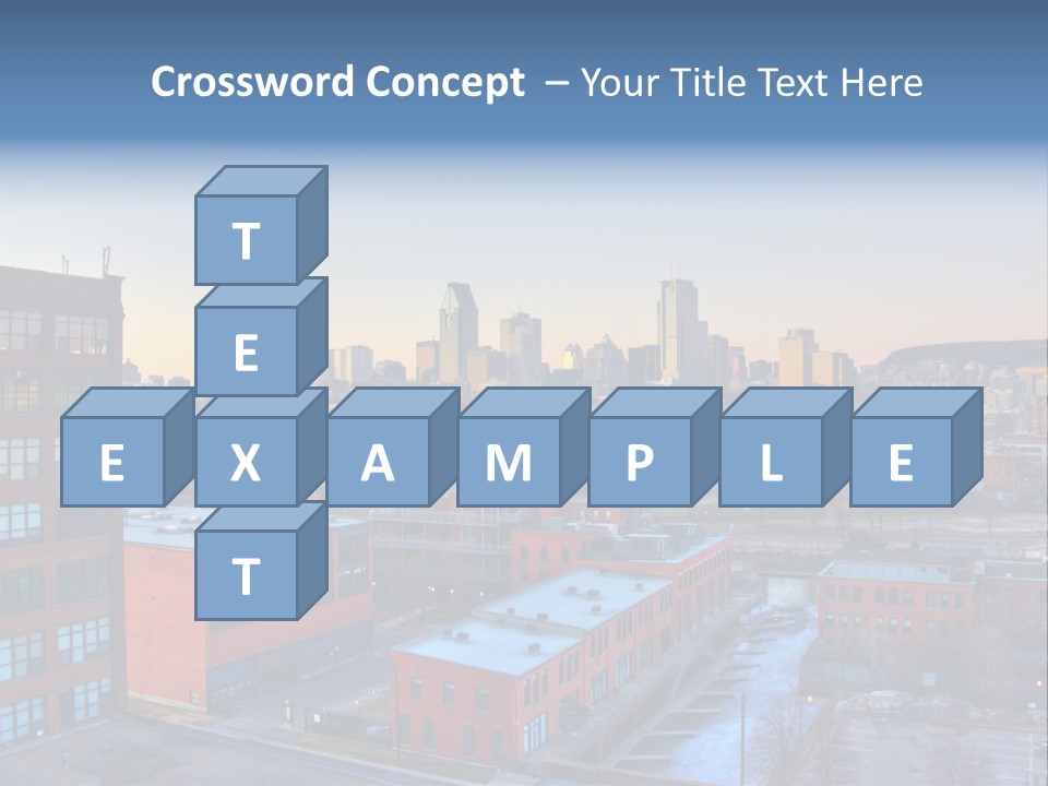 Reflection Of The Sun Downtown Modern PowerPoint Template