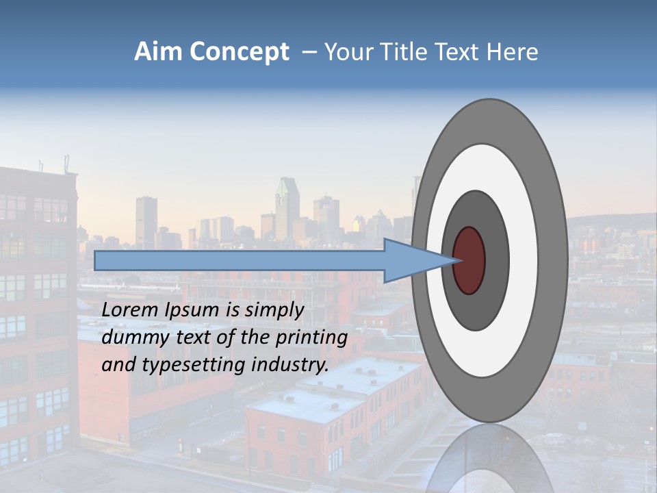Reflection Of The Sun Downtown Modern PowerPoint Template