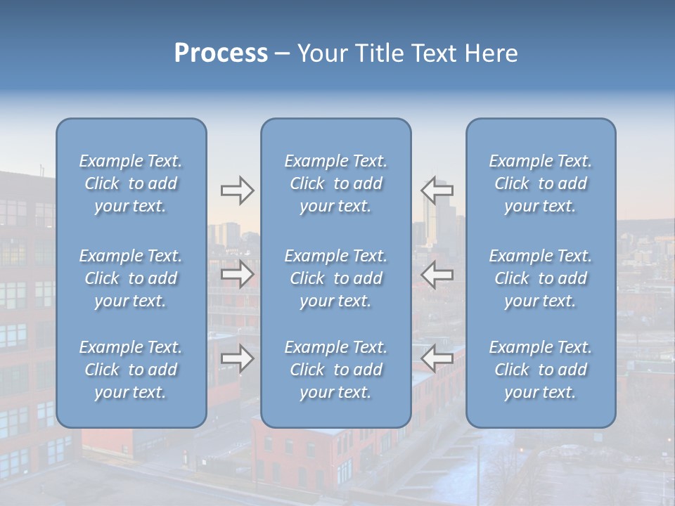 Reflection Of The Sun Downtown Modern PowerPoint Template