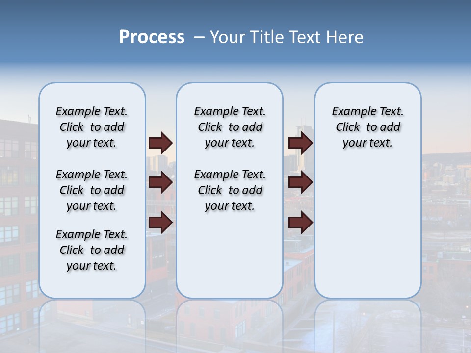 Reflection Of The Sun Downtown Modern PowerPoint Template