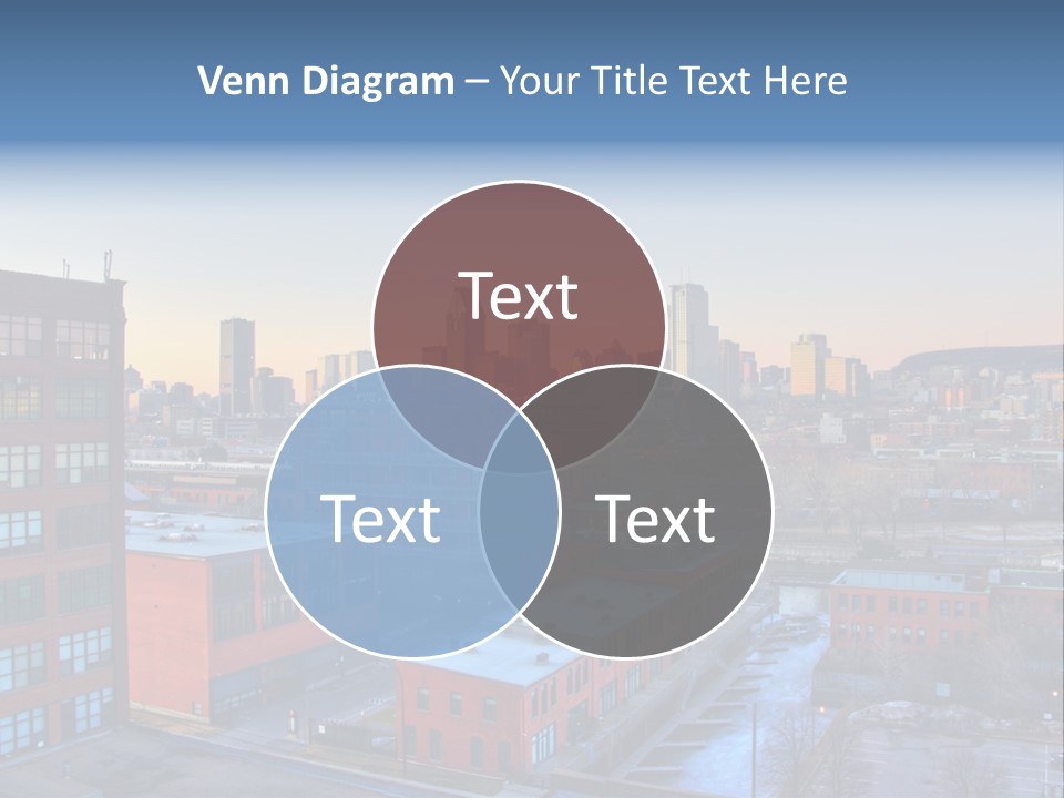 Reflection Of The Sun Downtown Modern PowerPoint Template