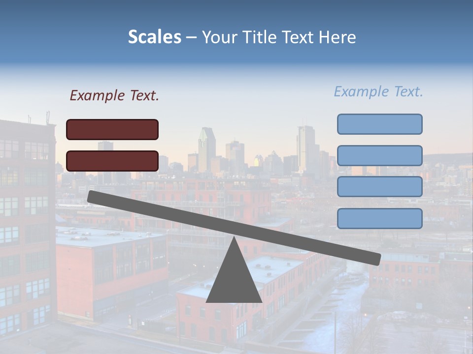 Reflection Of The Sun Downtown Modern PowerPoint Template