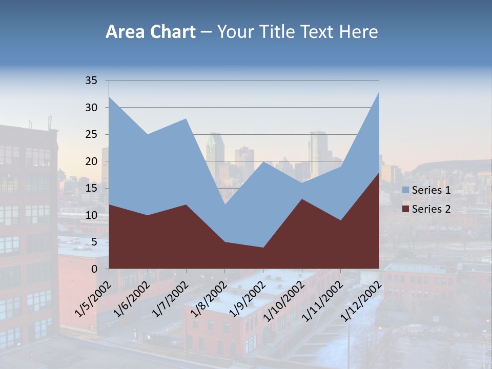 Reflection Of The Sun Downtown Modern PowerPoint Template