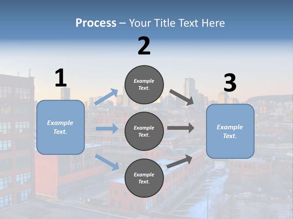 Reflection Of The Sun Downtown Modern PowerPoint Template