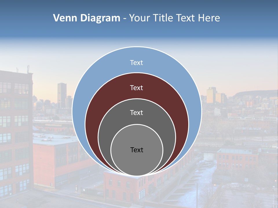 Reflection Of The Sun Downtown Modern PowerPoint Template