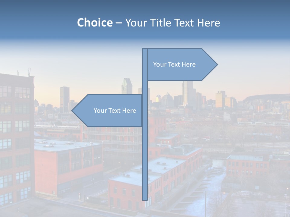 Reflection Of The Sun Downtown Modern PowerPoint Template