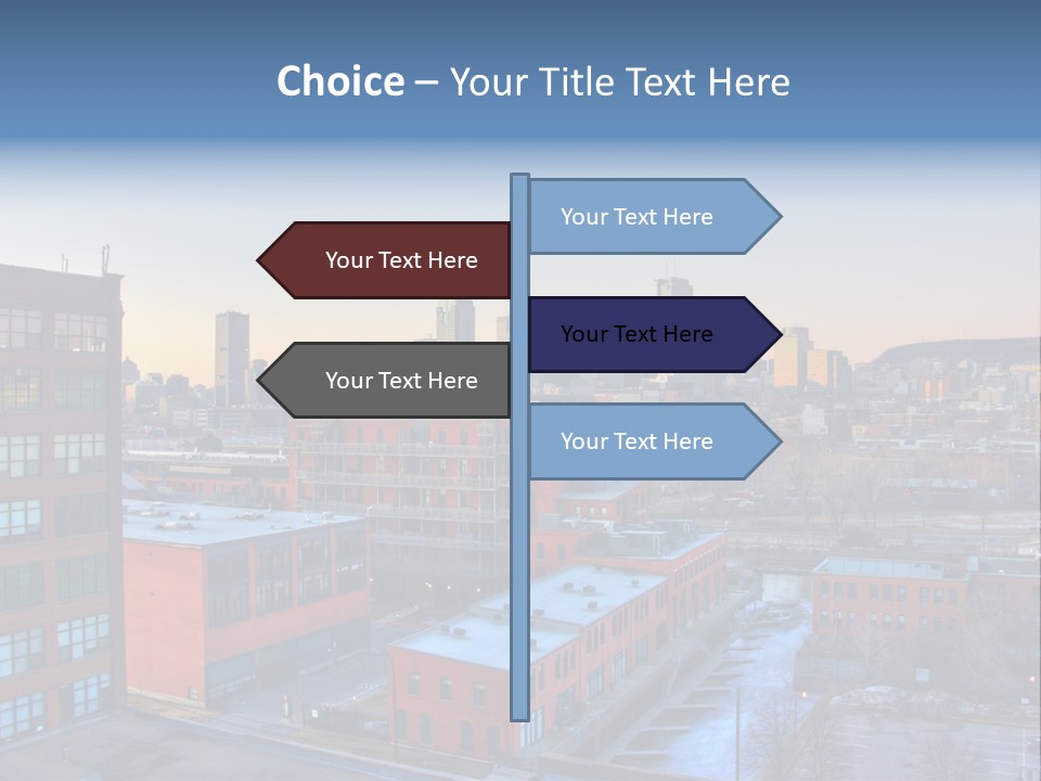 Reflection Of The Sun Downtown Modern PowerPoint Template