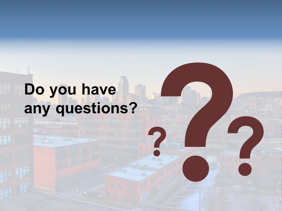 Reflection Of The Sun Downtown Modern PowerPoint Template