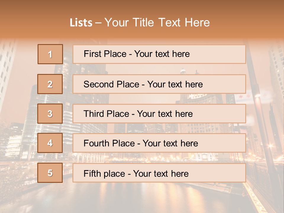 Tower Exposure Ave PowerPoint Template