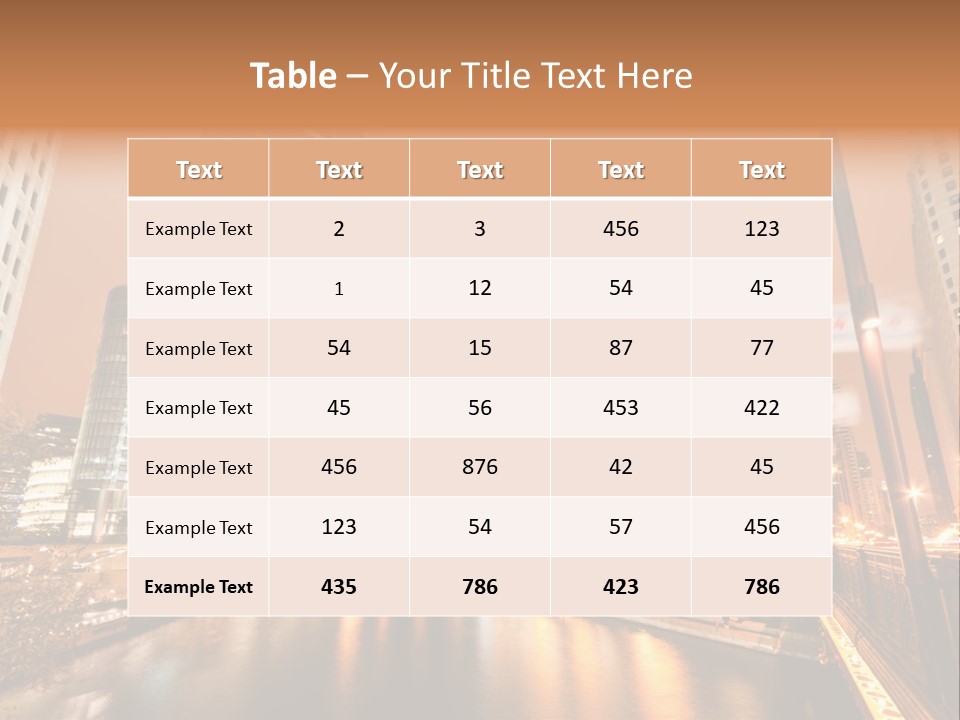 Tower Exposure Ave PowerPoint Template