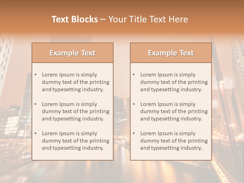 Tower Exposure Ave PowerPoint Template