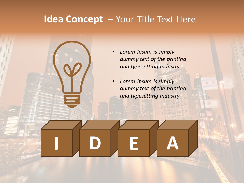 Tower Exposure Ave PowerPoint Template