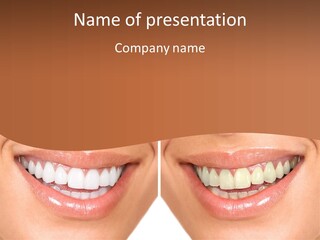 Treat Young Face PowerPoint Template