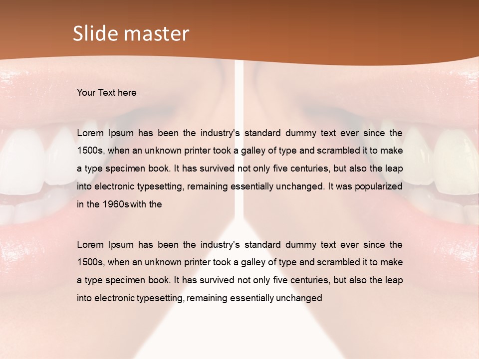 Treat Young Face PowerPoint Template