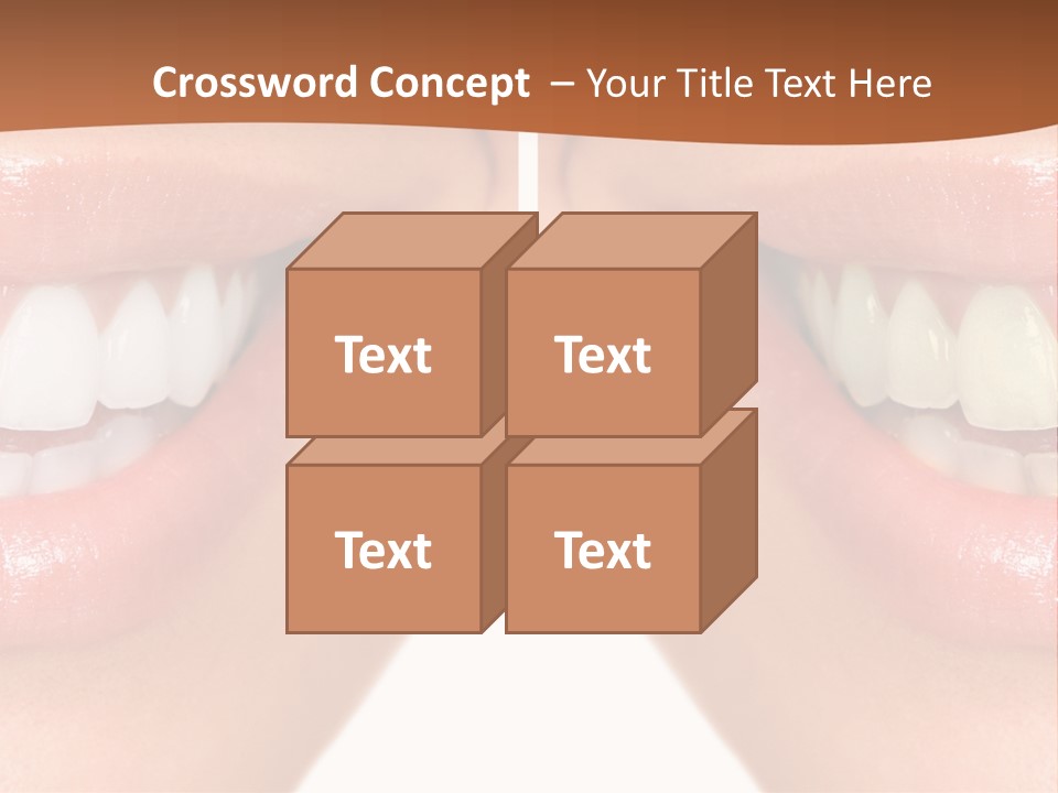 Treat Young Face PowerPoint Template