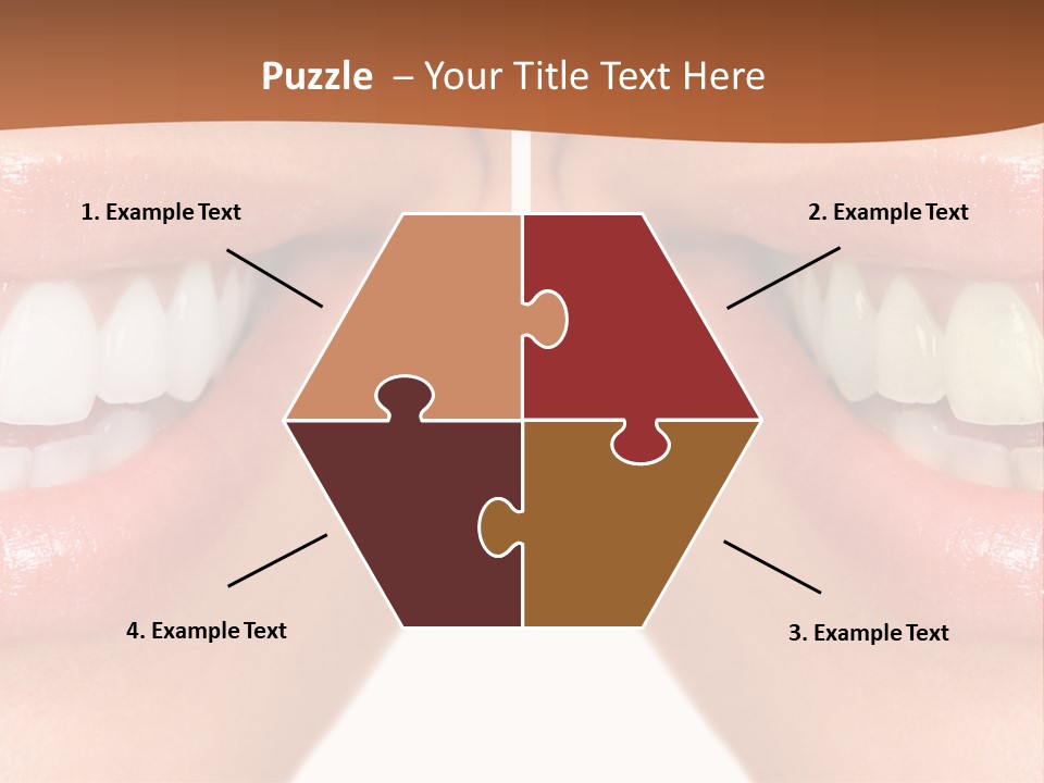 Treat Young Face PowerPoint Template