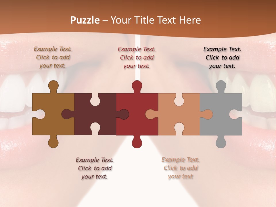 Treat Young Face PowerPoint Template