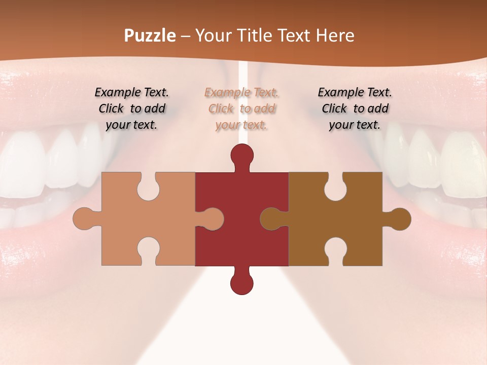 Treat Young Face PowerPoint Template