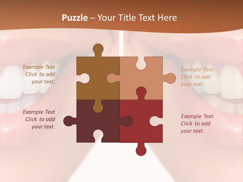 Treat Young Face PowerPoint Template