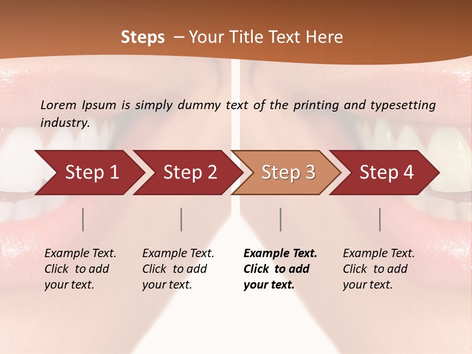 Treat Young Face PowerPoint Template