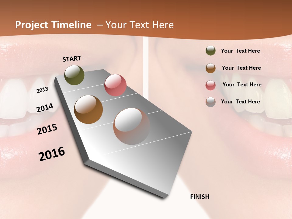 Treat Young Face PowerPoint Template