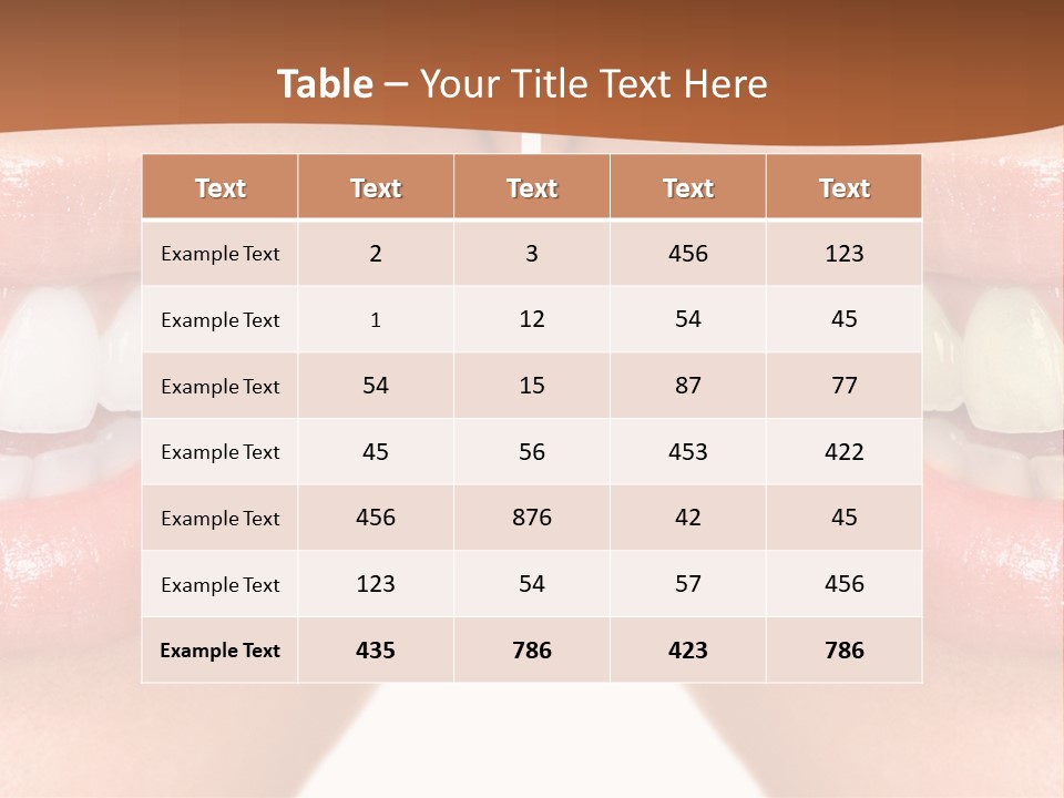 Treat Young Face PowerPoint Template